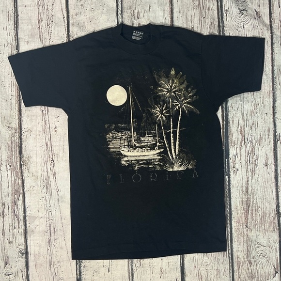 Vintage 90s Florida Travel Vacation Tourism Crewneck 1990s Tshirt - Picture 1 of 3